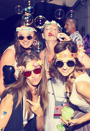 photobooth animation hippie